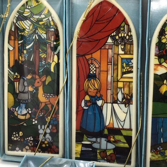 Set of 7 Beatitudes Precious Moments Ceramic Ornaments - Picture 8 of 8